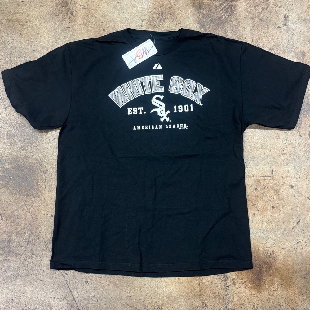 Majestic Black White Sox Short Sleeve Tee
